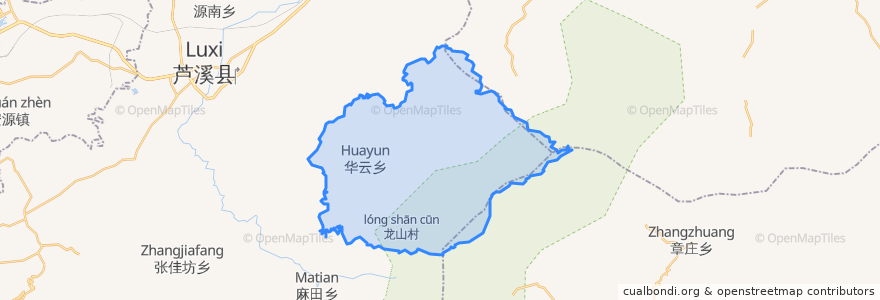 Mapa de ubicacion de 万龙山乡.