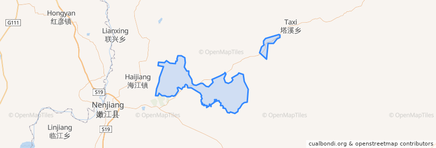 Mapa de ubicacion de 山河农场.