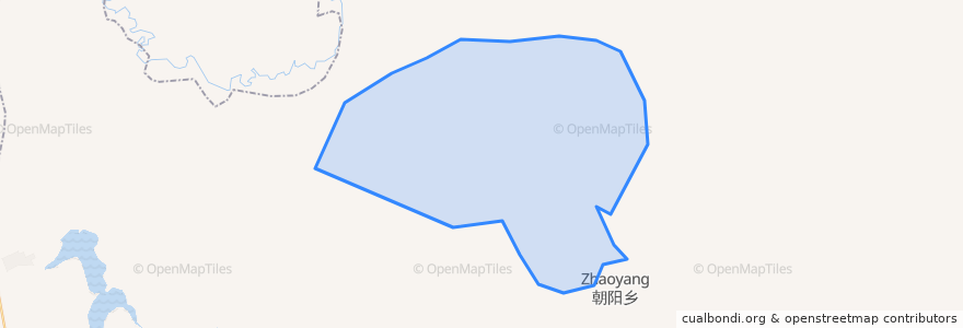 Mapa de ubicacion de 朝阳林场.