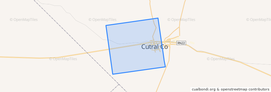 Mapa de ubicacion de Municipio de Cutral Có.