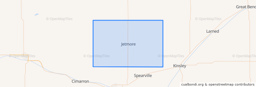 Mapa de ubicacion de Hodgeman County.