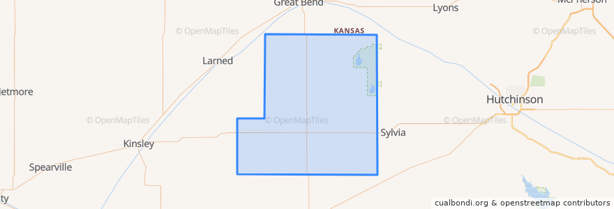 Mapa de ubicacion de Stafford County.