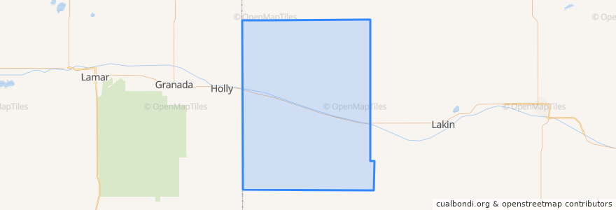 Mapa de ubicacion de Hamilton County.