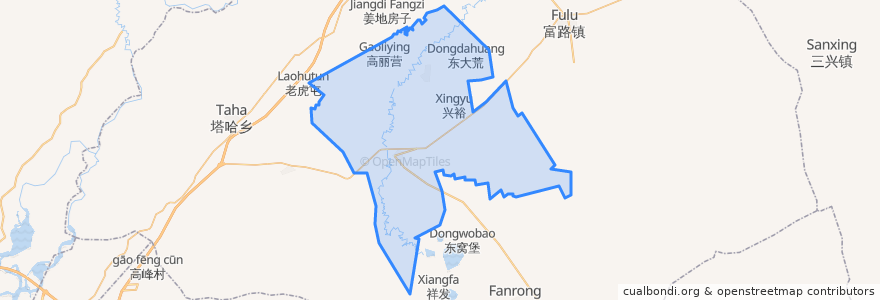 Mapa de ubicacion de 龙安桥镇.