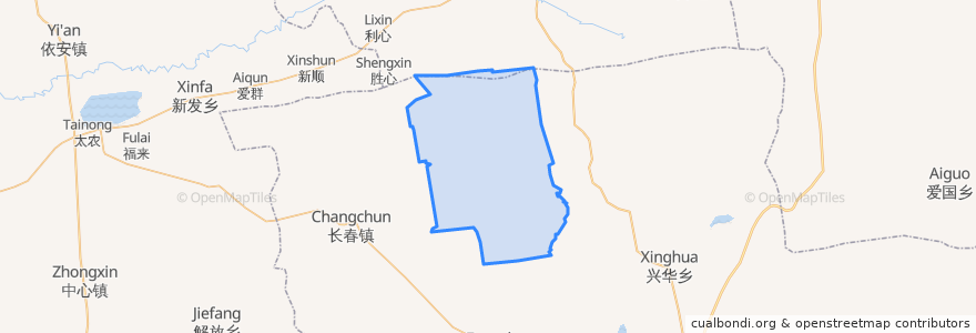 Mapa de ubicacion de 大众乡.