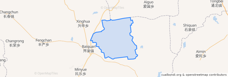 Mapa de ubicacion de 上升乡.