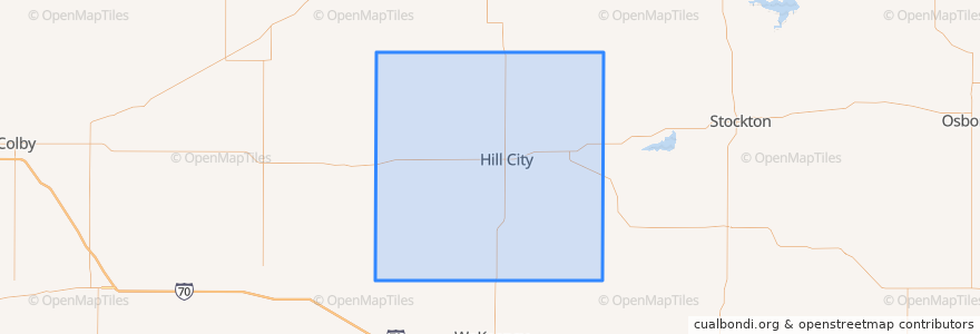 Mapa de ubicacion de Graham County.