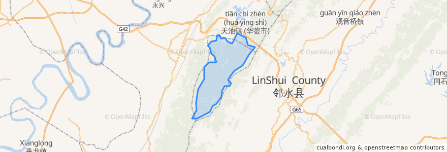 Mapa de ubicacion de 红岩乡.