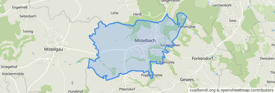 Mapa de ubicacion de Mistelbach.