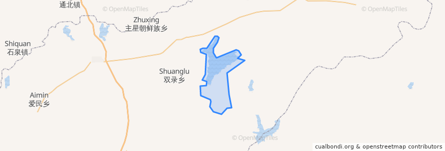 Mapa de ubicacion de 东方红水库地区.