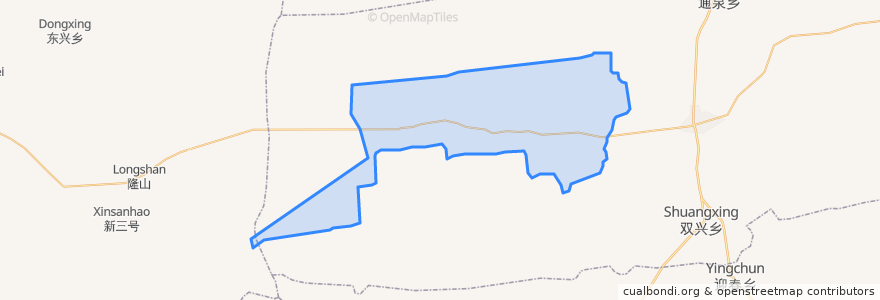 Mapa de ubicacion de 通达镇.