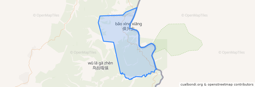 Mapa de ubicacion de 保兴乡.