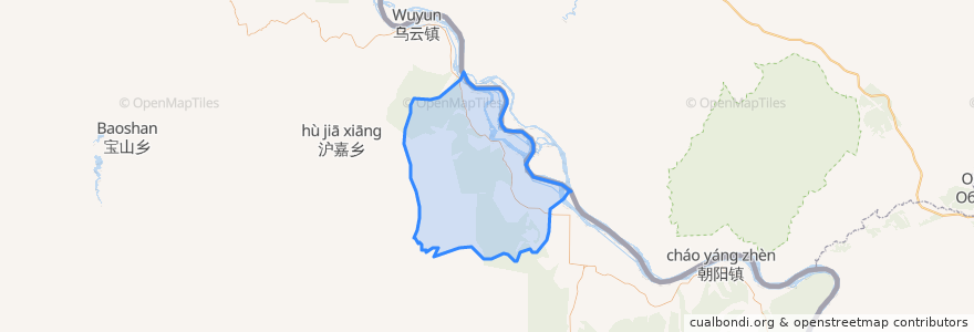 Mapa de ubicacion de 向阳乡.