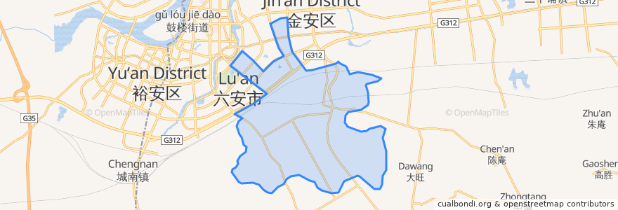 Mapa de ubicacion de 望城街道.