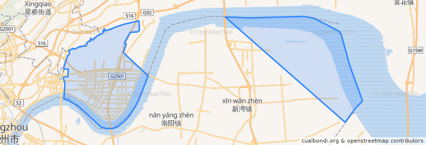 Mapa de ubicacion de 钱塘区.