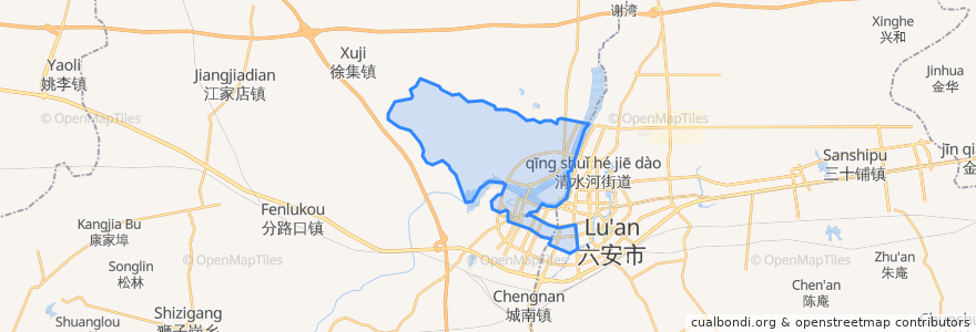 Mapa de ubicacion de 平桥乡.