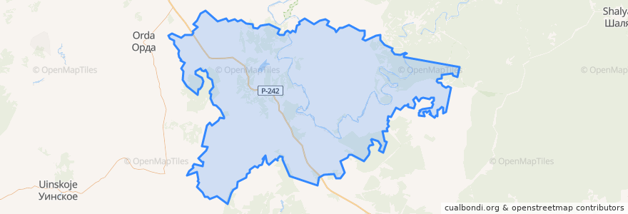 Mapa de ubicacion de Суксунский городской округ.