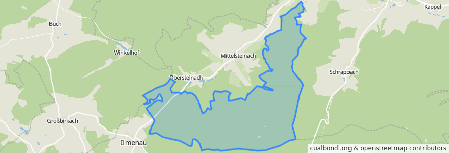 Mapa de ubicacion de Steinachsrangen.