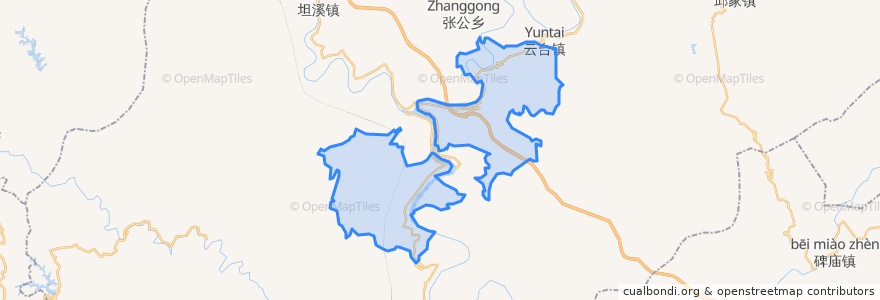 Mapa de ubicacion de 江口镇.