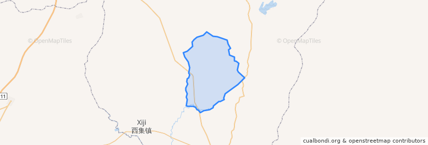 Mapa de ubicacion de 华山乡.