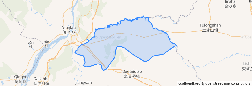 Mapa de ubicacion de 团山子乡.