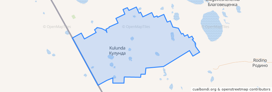 Mapa de ubicacion de Кулундинский район.