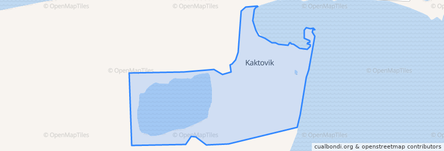 Mapa de ubicacion de Kaktovik.