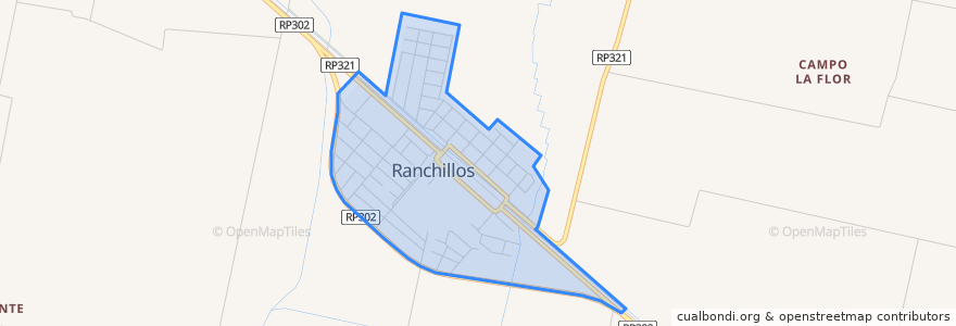 Mapa de ubicacion de Ranchillos y San Miguel.