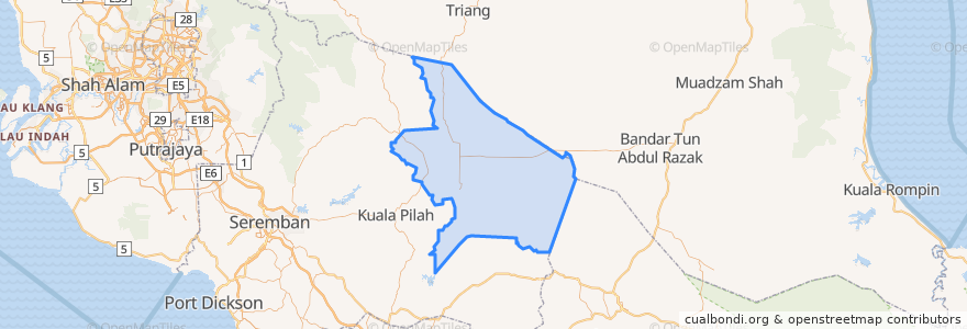 Mapa de ubicacion de Jempol.