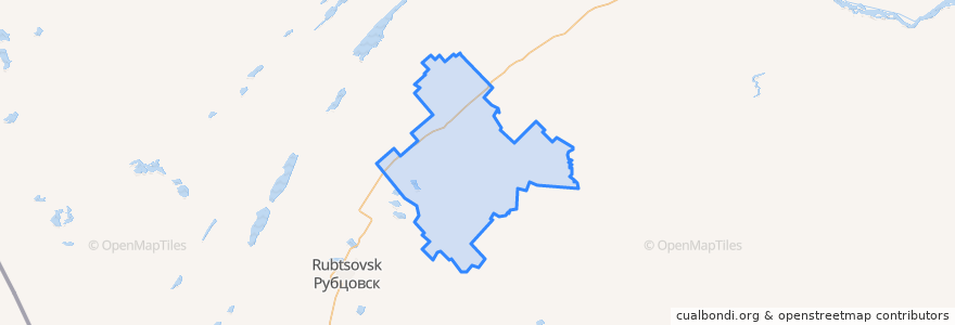 Mapa de ubicacion de Поспелихинский район.