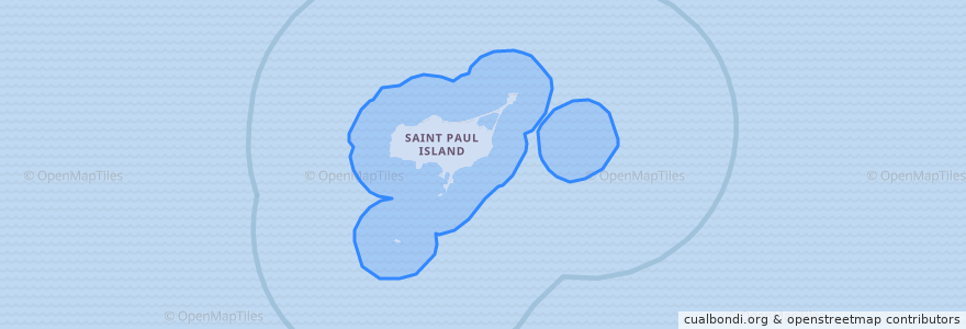 Mapa de ubicacion de St. Paul.