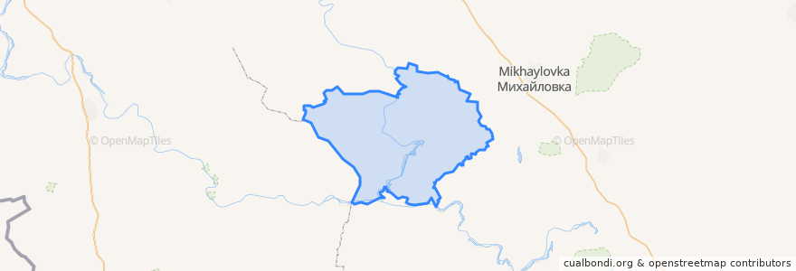 Mapa de ubicacion de Kumylzhensky District.