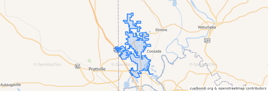 Mapa de ubicacion de Millbrook.