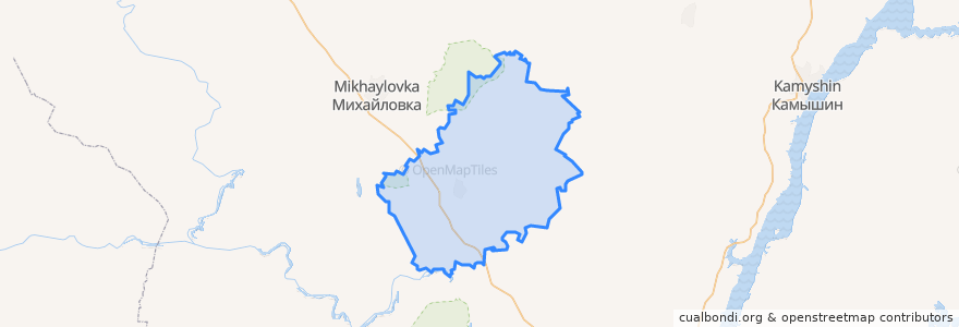 Mapa de ubicacion de Frolovsky District.