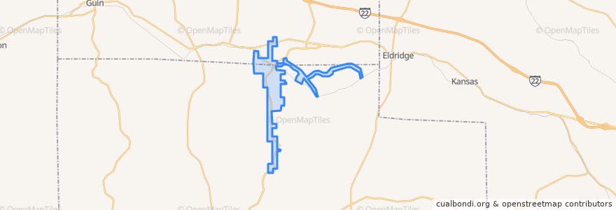 Mapa de ubicacion de Glen Allen.