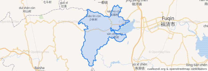 Mapa de ubicacion de 东张镇.