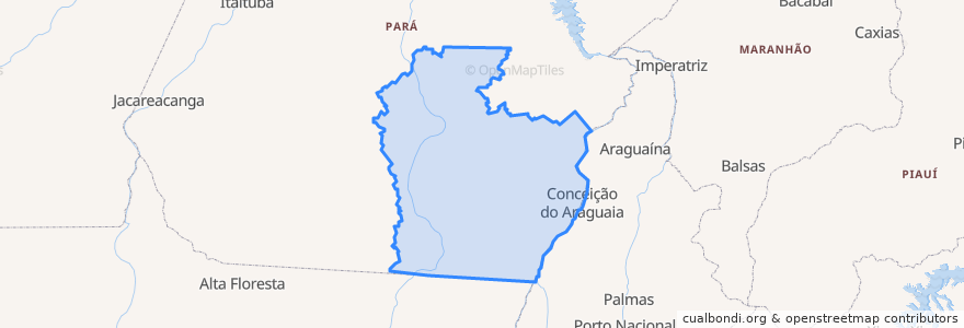 Mapa de ubicacion de Região Geográfica Intermediária de Redenção.