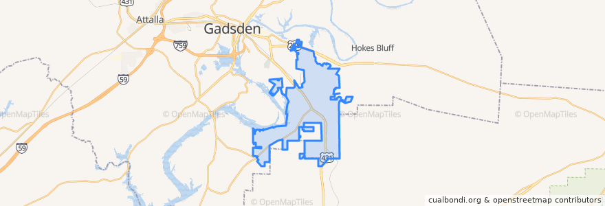 Mapa de ubicacion de Glencoe.