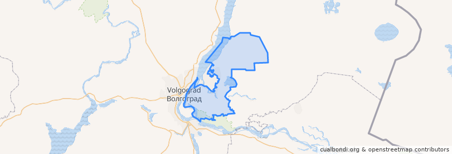 Mapa de ubicacion de Среднеахтубинский район.