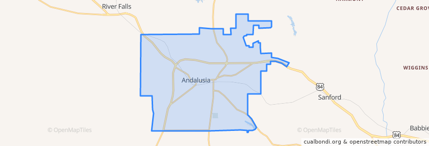 Mapa de ubicacion de Andalusia.