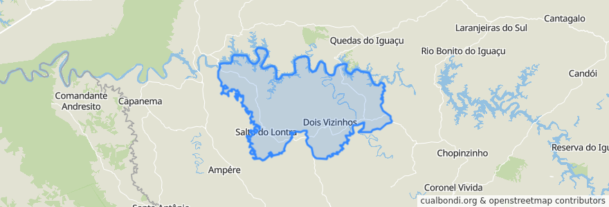 Mapa de ubicacion de Região Geográfica Imediata de Dois Vizinhos.