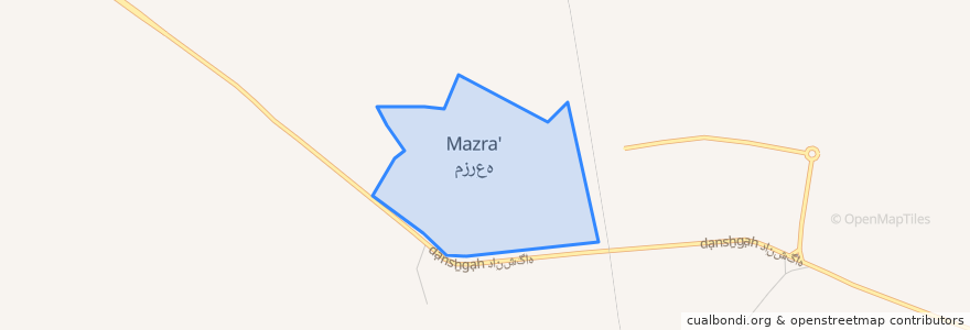 Mapa de ubicacion de مزرعه.