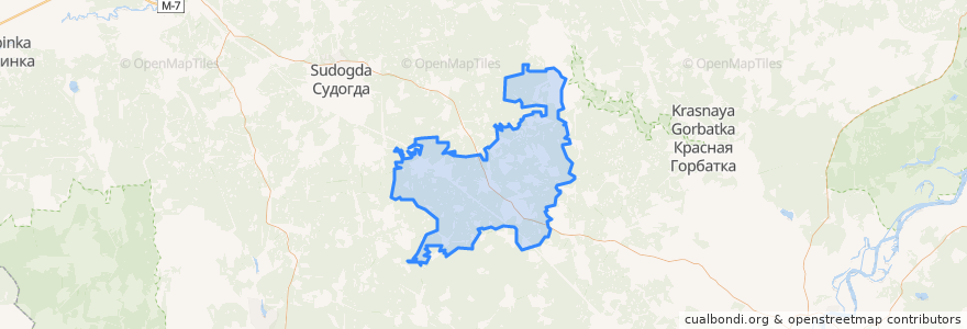 Mapa de ubicacion de Мошокское сельское поселение.