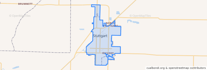 Mapa de ubicacion de Stuttgart.