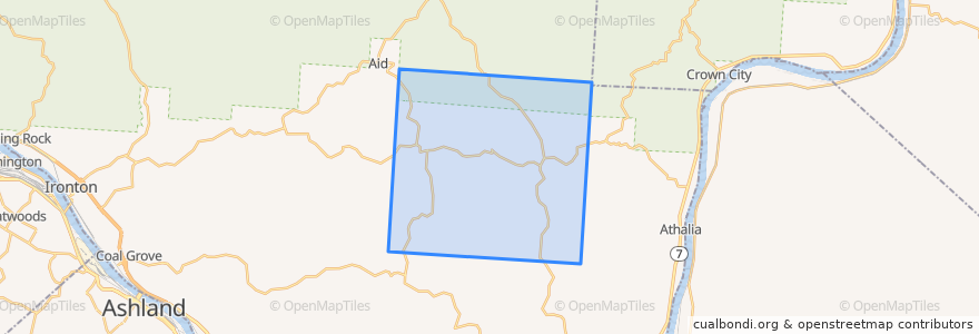 Mapa de ubicacion de Windsor Township.