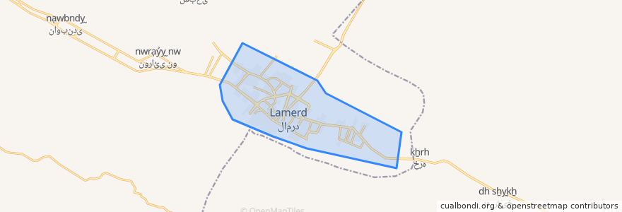 Mapa de ubicacion de Lamerd.