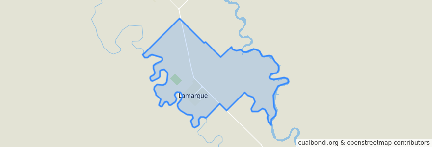 Mapa de ubicacion de Municipio de Lamarque.