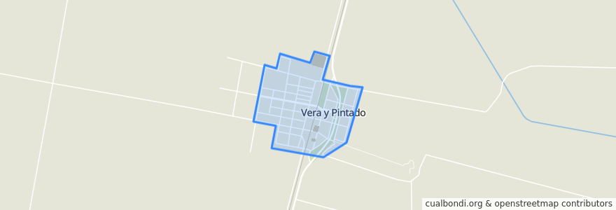 Mapa de ubicacion de Vera y Pintado.