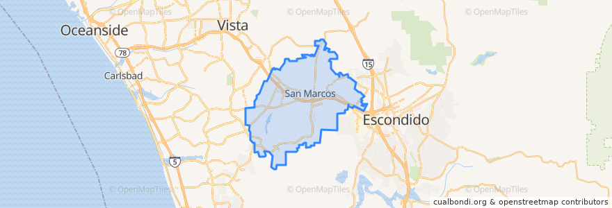 Mapa de ubicacion de San Marcos.