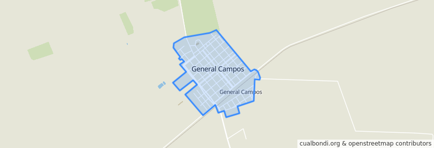 Mapa de ubicacion de General Campos.